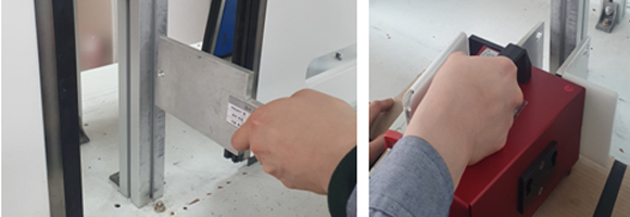 Obstacle detection force tester